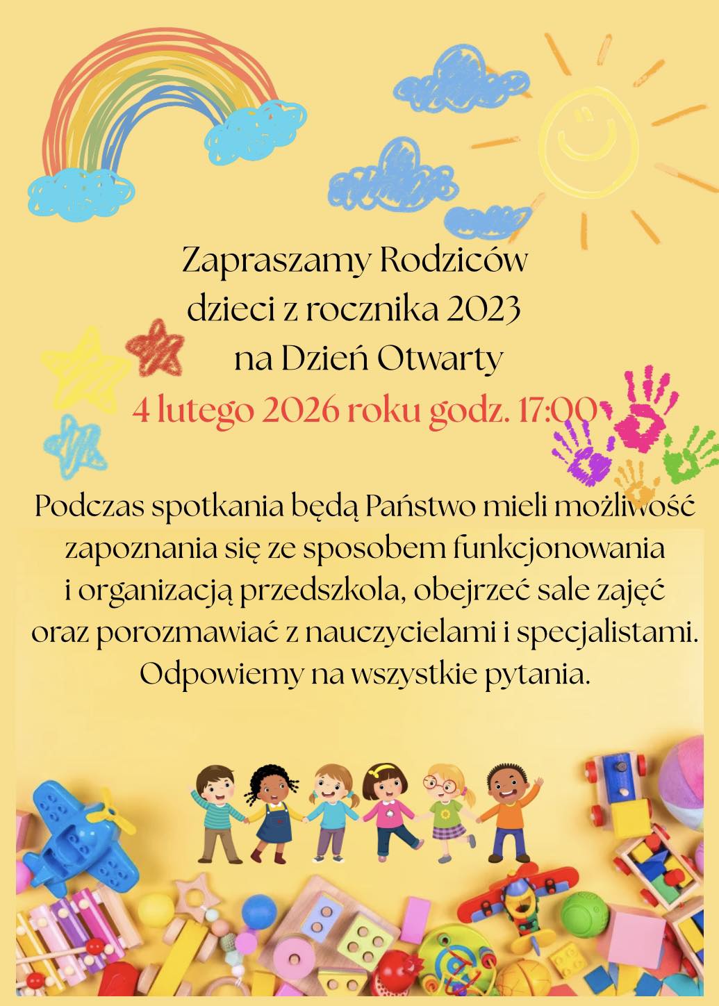 Więcej o: Zapraszamy nowych Przedszkolaków